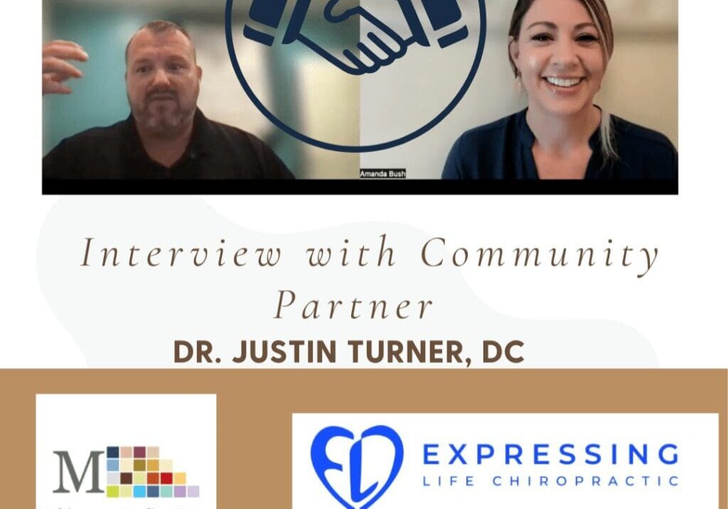 A poster on interview with community partner