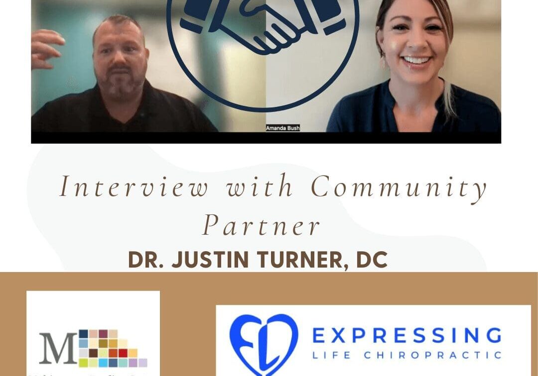 A poster on interview with community partner